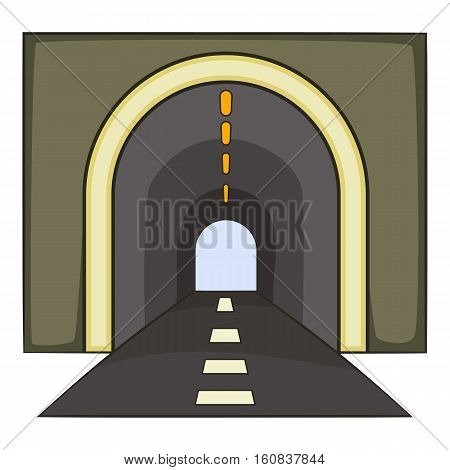 Tunnel icon. Cartoon illustration of tunnel vector icon for web