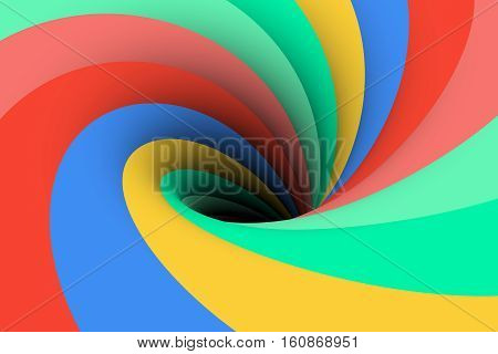 colorful gloom black hole background 3d illustration