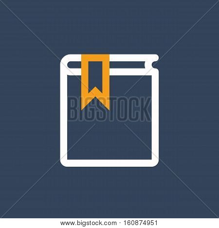 Book symbol icon logo library vector stock
