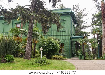 Sochi, Russia - 7 May, Plants at Stalin's dacha, 7 May, 2016.
Stalin's dacha in the sanatorium Green Grove.