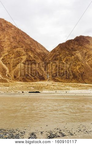 Natural landscape in Leh Ladakh Jammu and Kashmir India