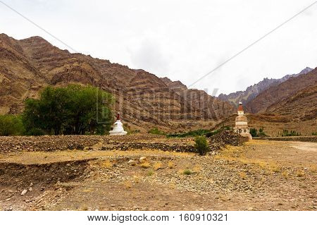 Natural landscape in Leh Ladakh Jammu and Kashmir India