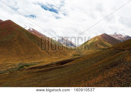 Natural landscape in Leh Ladakh Jammu and Kashmir India