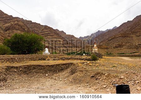 Natural landscape in Leh Ladakh Jammu and Kashmir India