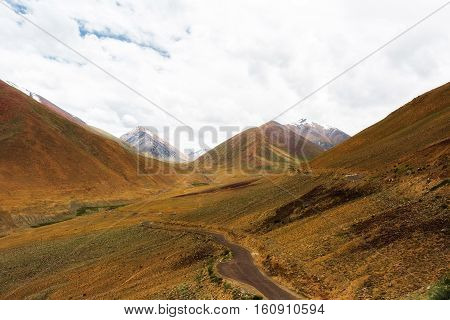 Natural landscape in Leh Ladakh Jammu and Kashmir India