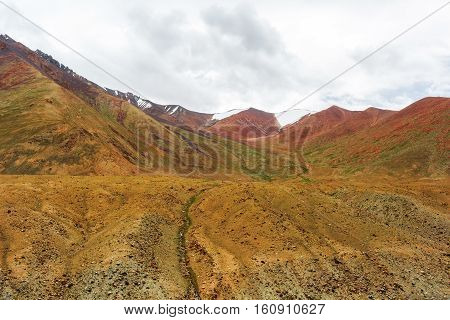 Natural landscape in Leh Ladakh Jammu and Kashmir India