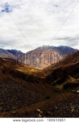Natural landscape in Leh Ladakh Jammu and Kashmir India