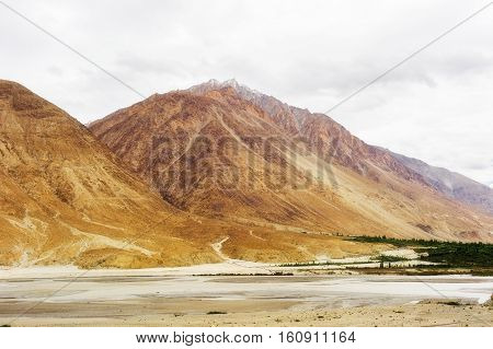 Natural landscape in Leh Ladakh Jammu and Kashmir India