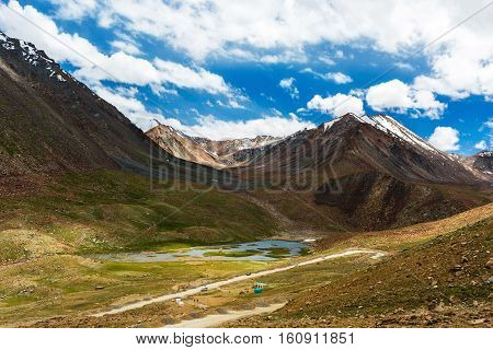Natural landscape in Leh Ladakh Jammu and Kashmir India