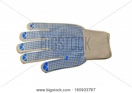 One protective glove isolated on a white background