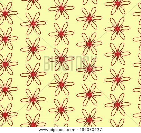 geometric, flowers, abstract, background, ornament, pattern, illustration,