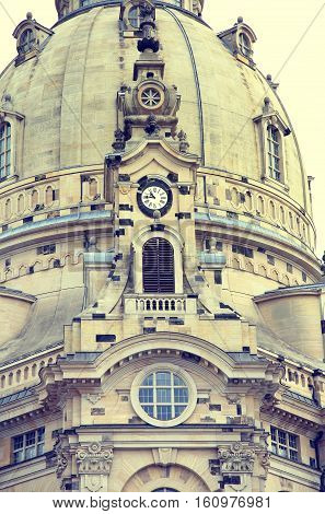 Frauenkirche (Our Lady church) in the center of Old town in Dresden Germany