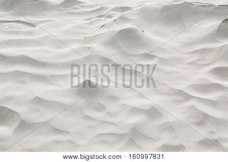 Sand waves creates the wind on the beach
