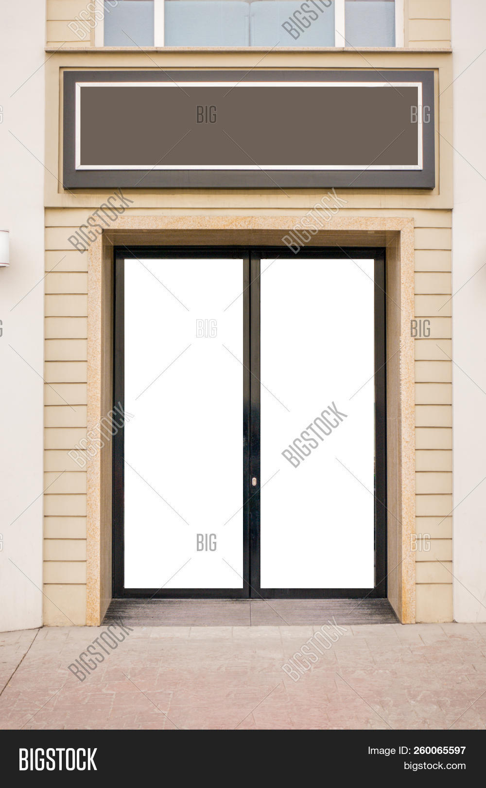 Storefront mock blank image photo free trial bigstock