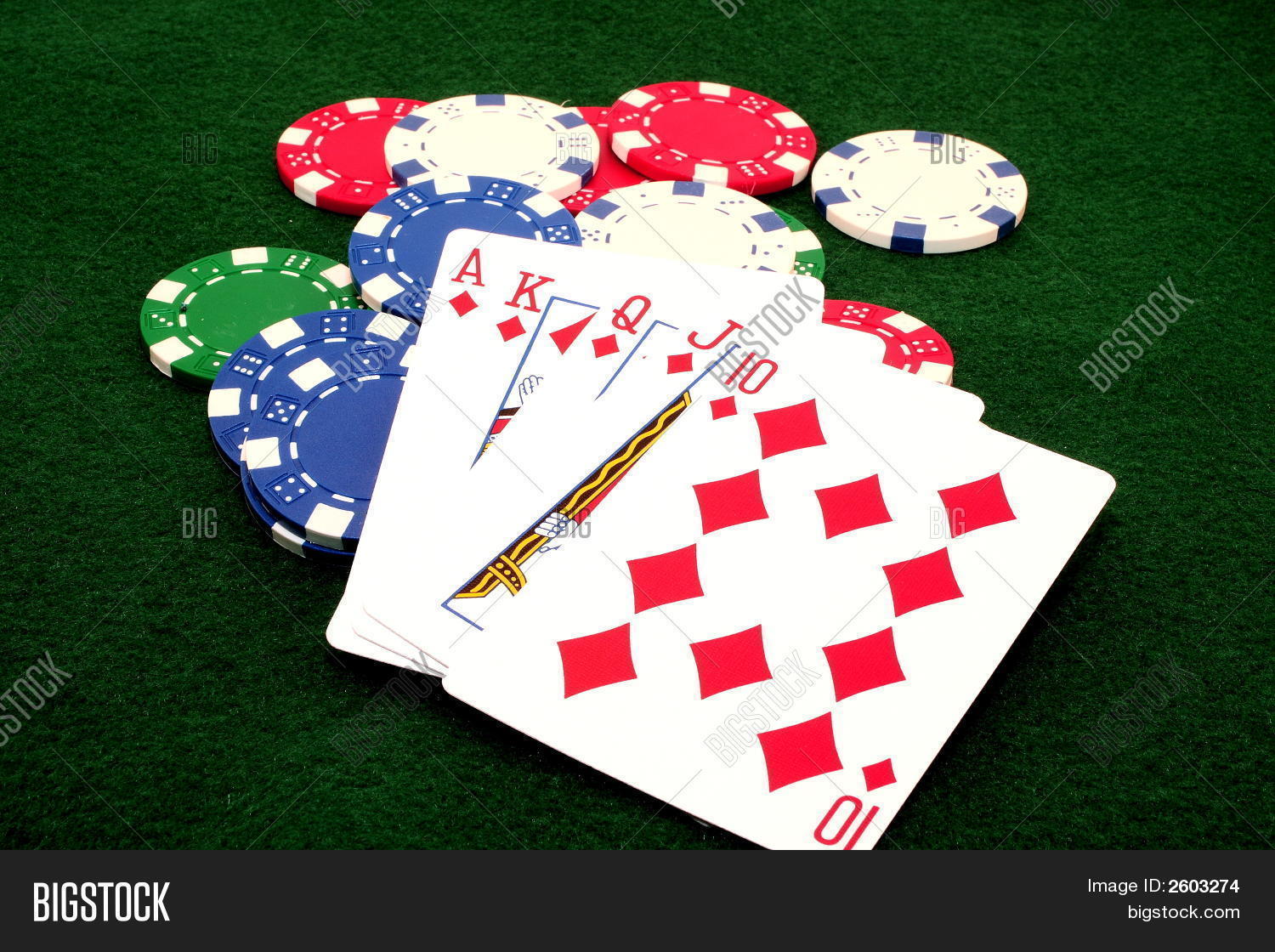 Royal Flush - Diamonds Image & Photo (Free Trial) | Bigstock