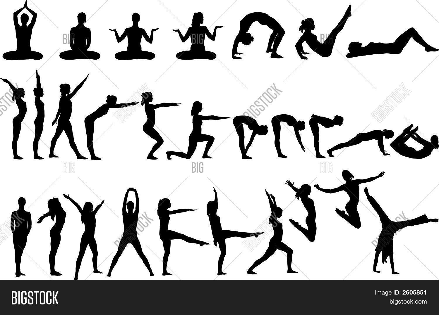28 Yoga Silhouettes. Vector & Photo (Free Trial) | Bigstock