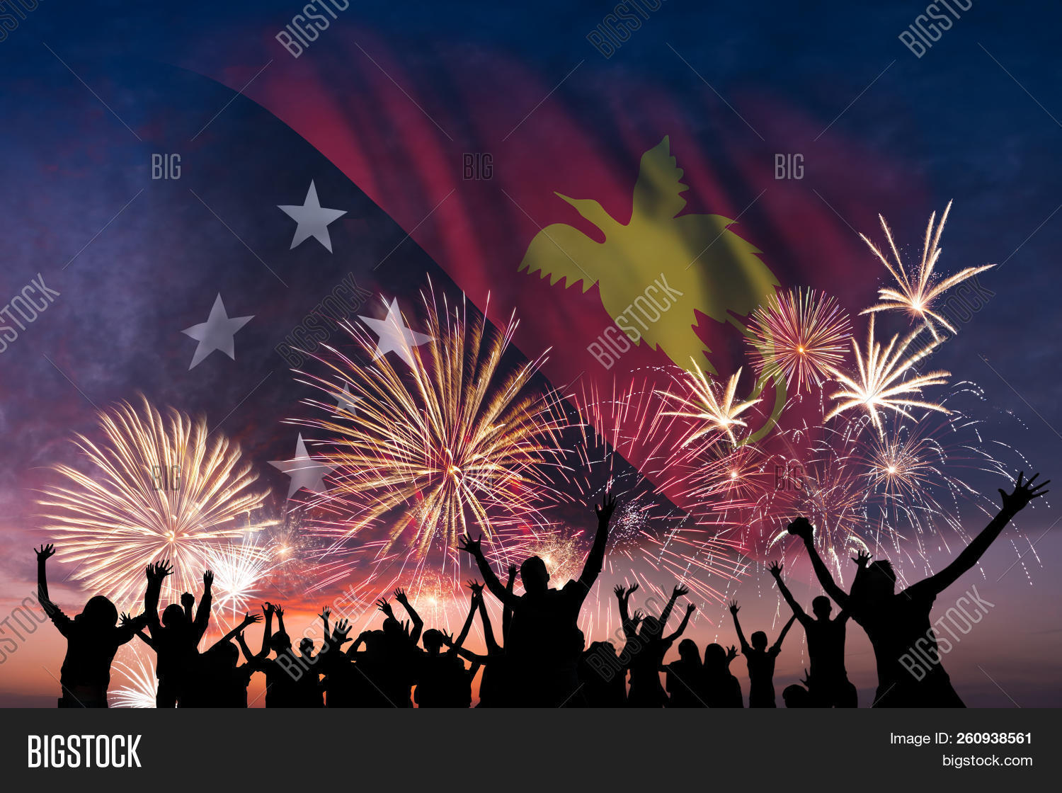 happy people looking image photo free trial bigstock fireworks with flag