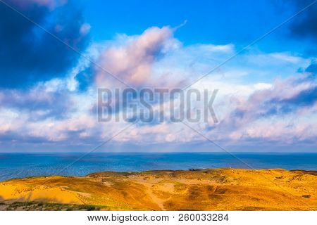 Nida - Curonian Spit And Curonian Lagoon, Nida, Klaipeda, Lithuania. Baltic Dunes. Unesco Heritage. 