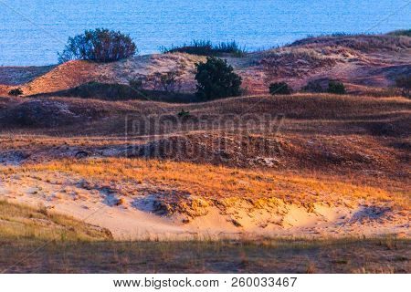 Nida - Curonian Spit And Curonian Lagoon, Nida, Klaipeda, Lithuania. Baltic Dunes. Unesco Heritage. 
