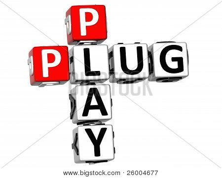 3D Plug en Play kruiswoordraadsel