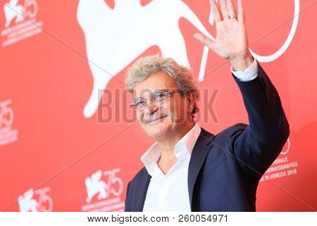 Mario Martone attends 'Capri-Revolution' photocall during the 75th Venice Film Festival at Sala Casino on September 6, 2018 in Venice, Italy. 