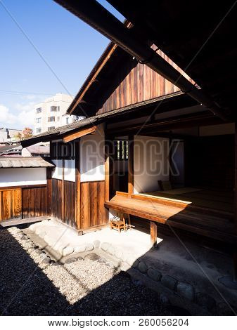 Takayama, Japan - October 6, 2015: Inside Takayama Jinya, Large Traditional Building Complex Of Edo 