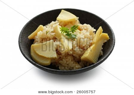 Takenoko Gohan, riso con Bamboo Shoot
