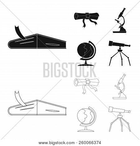 Vector Design Of Education And Learning Logo. Collection Of Education And School Stock Vector Illust