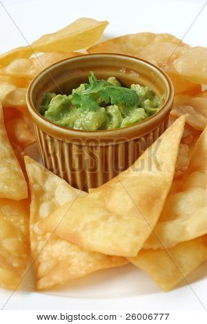 Guacamole med Tortilla Chips, Totopos