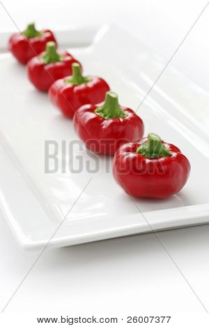 Topepo Rosso, Italiaanse niet-scherpsmakende pepers (tomaten vormige)