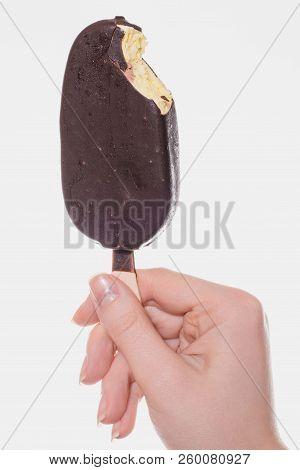 Vertical Close Up Full-length Full-size Photo Of Tasty Yummy Delicious  With Yellow Banana Pineapple