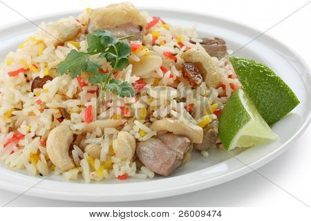 tavuk biryani, Hint pilav pirinç
