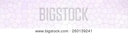 Abstract Illustration Of Anti-flash White Pastel Little Hexagon Banner Background, Digitally Generat