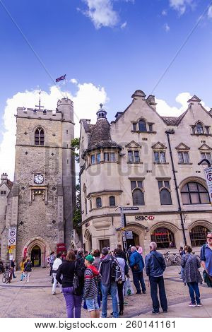 Oxford, Uk - June 08, 2015: Cornmarket Street, Or Just Cornmarket As It Is Known In The City, Is Oxf
