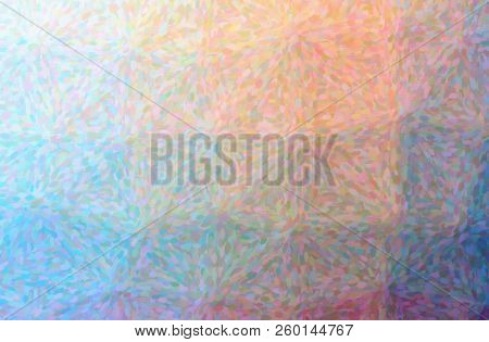 Illustration Of Brown Impressionist Pointlilism Paint Background, Digitally Generated