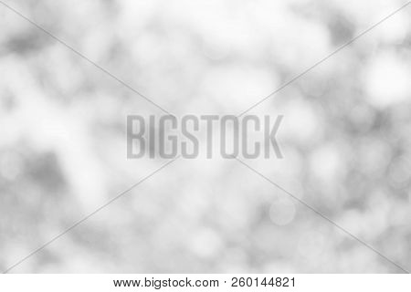 Silver Gray Or White Bokeh Sky Soft Texture For Background Cotton