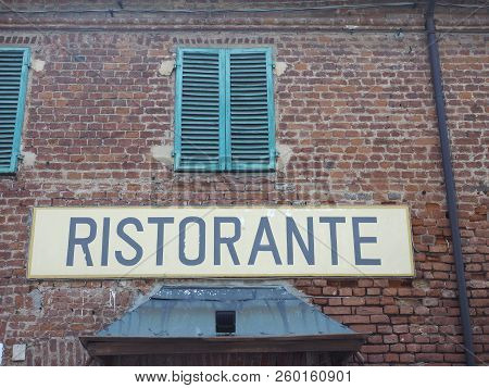 Ristorante (restaurant) Sign