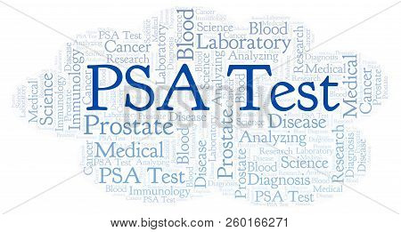 Psa Test Word Cloud. Wordcloud Made With Text Only.