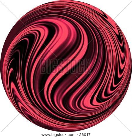 Design de mármore na cor leitosa - vermelho & preto