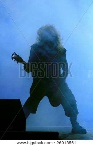 Gitarzysta sylwetka