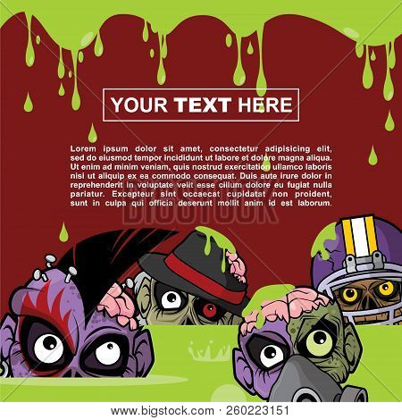 Design Templates For Posters And Backgrounds With Halloween Themes - Radioactive Pool Party