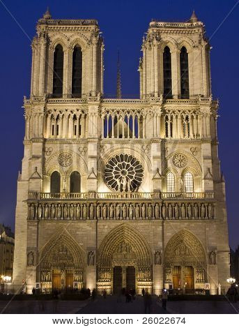 Notre Dame om natten