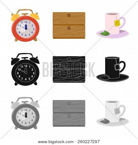 Vector Design Of Dreams And Night Sign. Set Of Dreams And Bedroom Vector Icon For Stock.