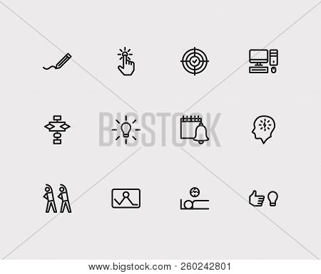 Multitasking Icons Set. Exercise And Multitasking Icons With Work Smarter, Result Oriented And Start