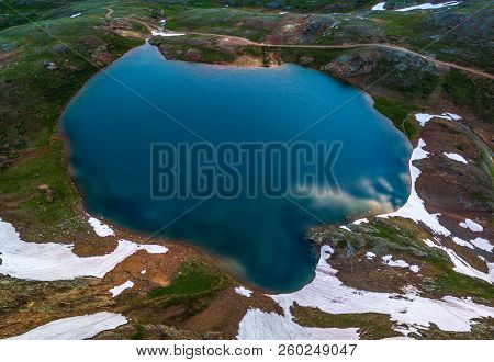 Lake Como Colorado View From The Top - Poughkeepsie Pass, San Juan Mountains Off Engineer Pass, Colo
