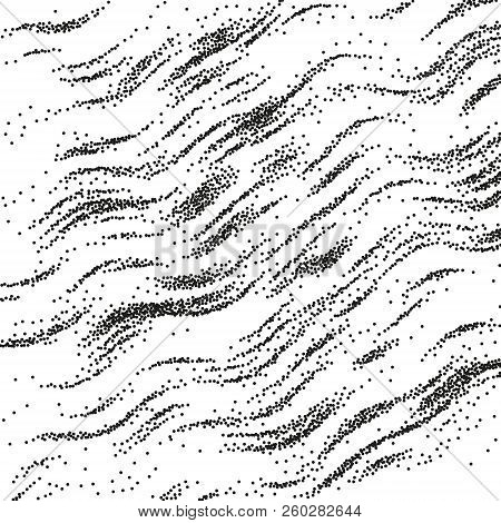 Grunge Halftone Pattern. Pointillism, Stipplism Style. Textured Background With Dots, Circles, Point