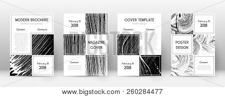 Cover Page Design Template. Business Brochure Layout. Beautiful Trendy Abstract Cover Page. Black An