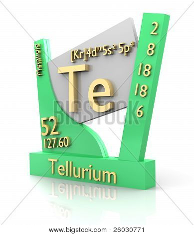 Tellurium Form Periodic Table Of Elements - V2