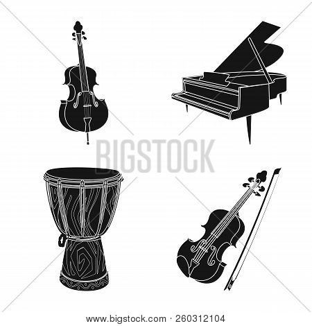 Isolated Object Of Music And Tune Icon. Collection Of Music And Tool Stock Symbol For Web.