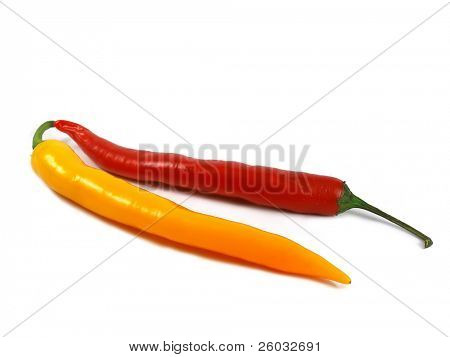 Two chili peppers